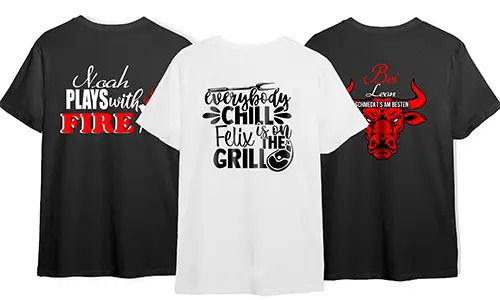 Sjove BBQ T-shirts – Tilføj dit navn og gør den personlig