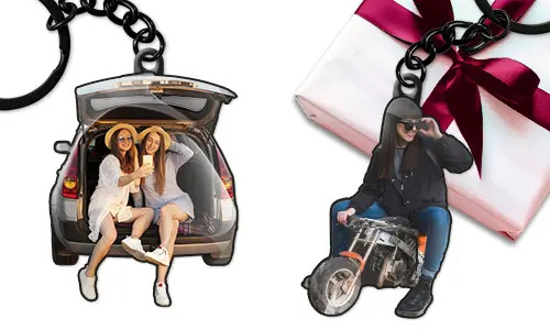 Porte-clés sur le thème de la voiture comme cadeau pour ta sœur