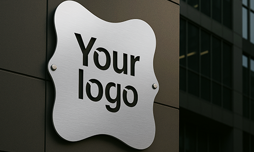 Kreativt LED-belyst metallskylt som gåva till företag eller egenföretagare