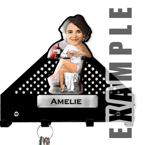 Personalized Key holder Wall Comic Hobby Profession