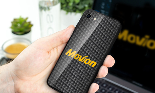 Mobilskal med företagslogotyp i klassisk design