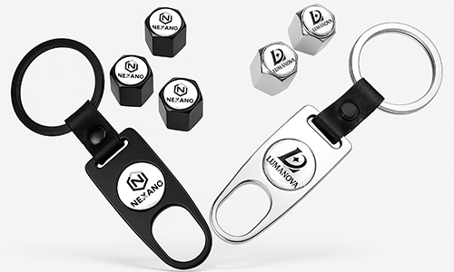 Custom logo tire valve caps