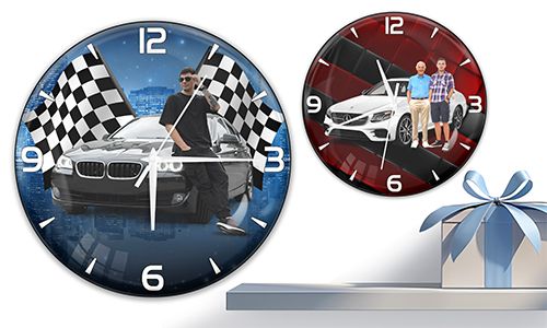 Wanduhr mit deinem Sohn Bild
