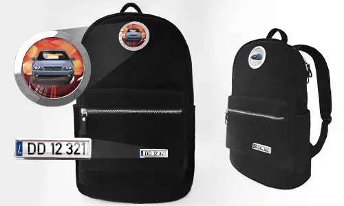 Batoh černý samet
