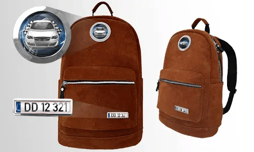 Batoh hnědý samet