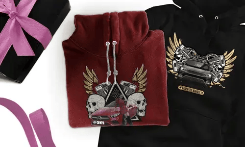 Sweat à capuche personnalisé avec motif de voiture pour toi-même