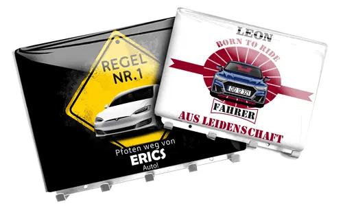 Věšák na klíče s designem na jméno