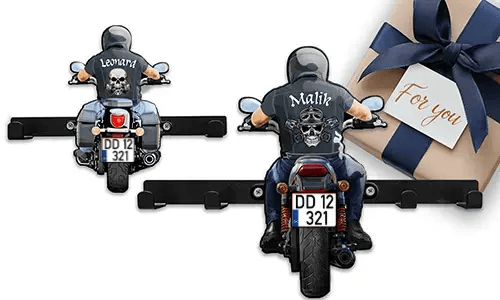 Cooler Schlüsselhalter-Wand für deinen Freund mit seinem Namen und Kennzeichen darauf!