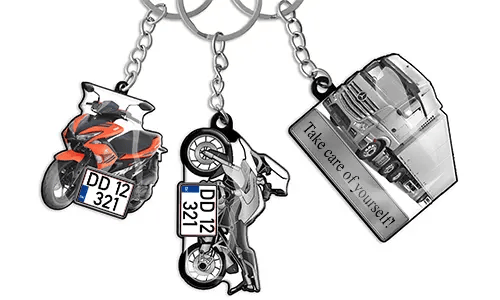 Portachiavi auto Testo Moto
