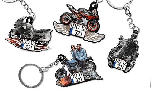 Sleutelhanger-Motorfiets-Foto