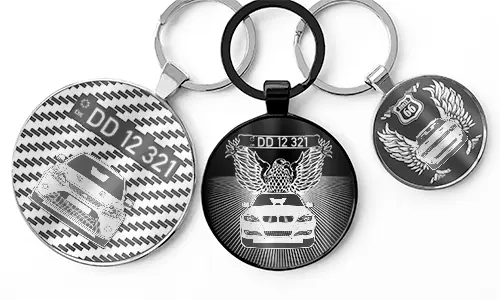 Keychain Round with Engraving