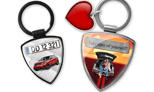 Schildvormige sleutelhanger als cadeau voor beste vrienden