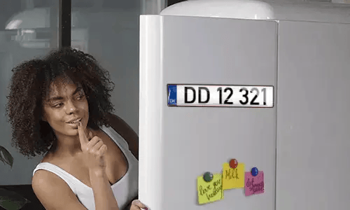 Registreringsskyltmagnet