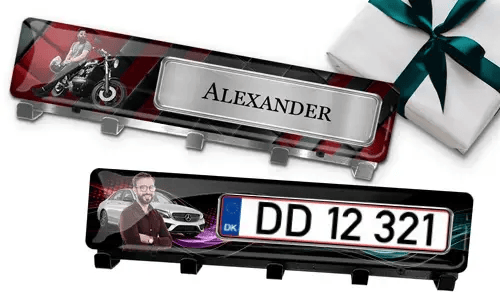 Keyhanger with your picture and license plate