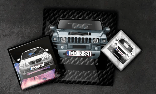 Magnet viereckig Rahmenlos