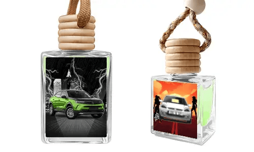 Petit parfum d'auto avec image de voiture