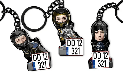 Motorcycle Keychain Rider Photo Sport