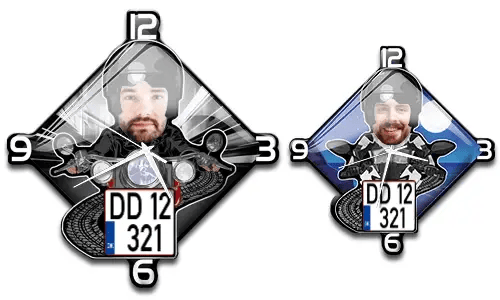 Wanduhr Motorrad