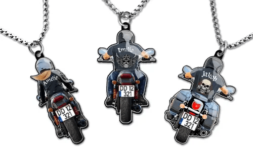 Necklace Name Motorbike