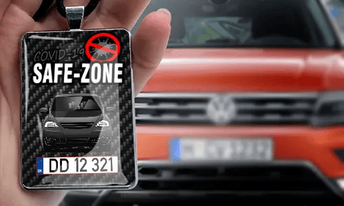 Safe – Zone Autospiegelanhänger - Leder