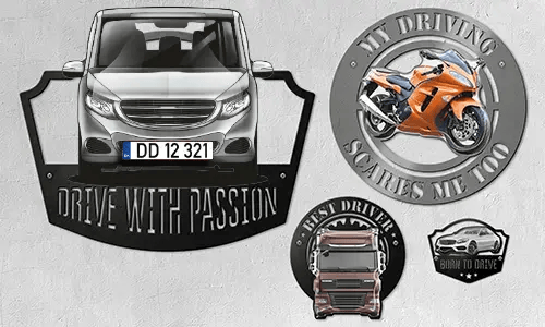 Muurdecoratie met jouw auto, motor of vrachtwagen
