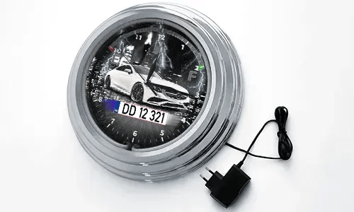 Reloj de pared neón para conductor de coche