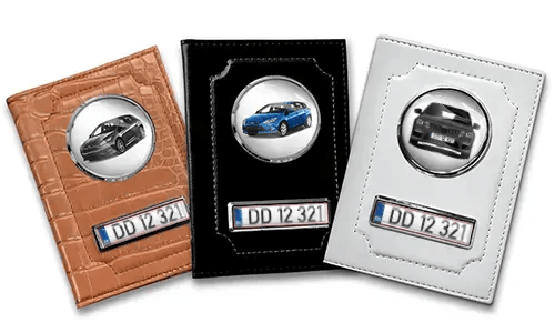 Car documents holder lying