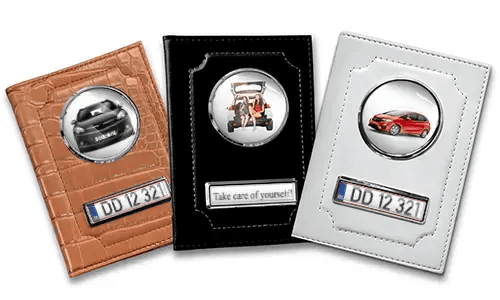 Car documents holder lying