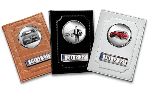 Car documents holder lying