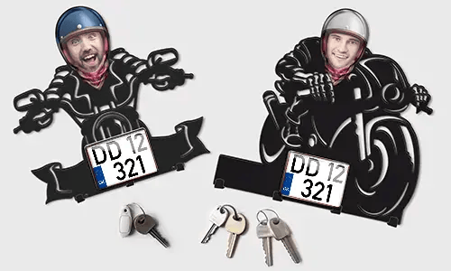 gallery-keyholder-wall-motorcycle-rider-skeleton-face-license-plate-and-text-printed-3