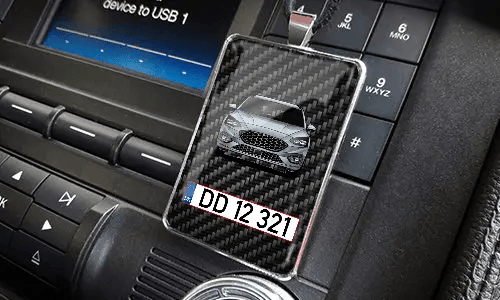 Rear view mirror trailer on the panel