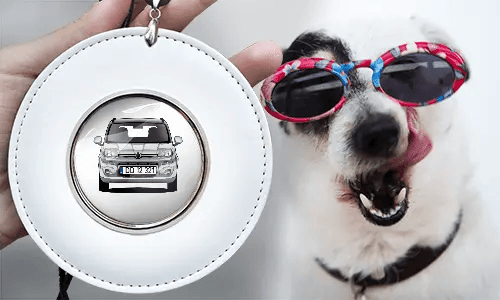 autospiegelanhänger mit foto von dem Hund rückspiegelanhänger mit foto