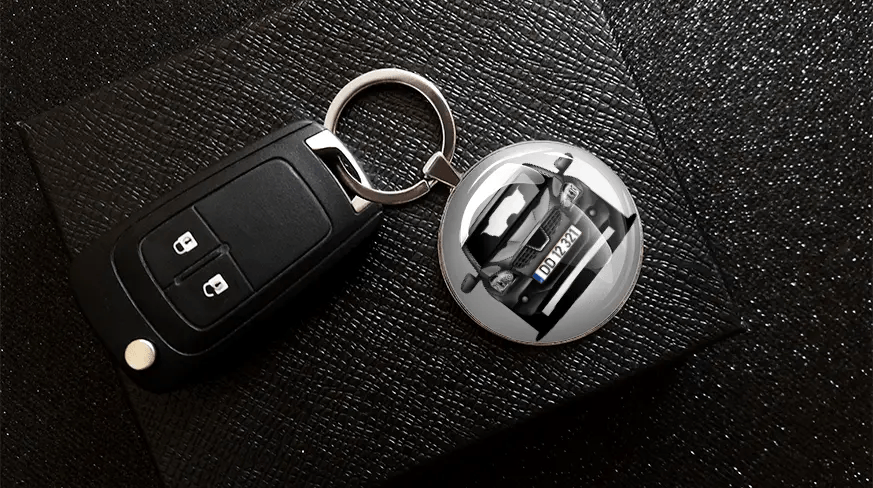 Keychain round individual