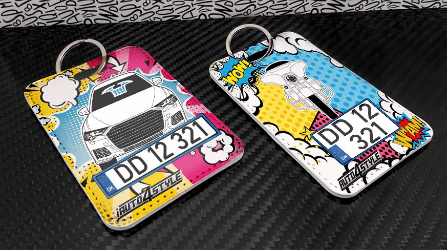 Mirror Decoration Print Rectangular Car Photo