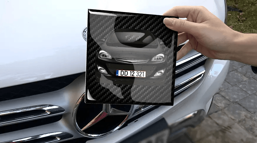 Fyrkantig magnet utan ram